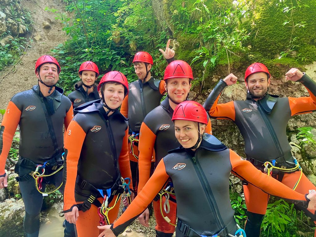 Canyoning groepsfoto